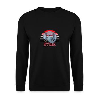 Syrie - Sweat-shirt Unisexe - noir - Devant - Alina (178cm) & Michal (187cm)
