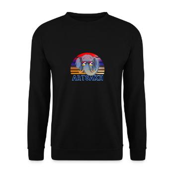 Artsakh - Sweat-shirt Unisexe - noir - Devant - Alina (178cm) & Michal (187cm)