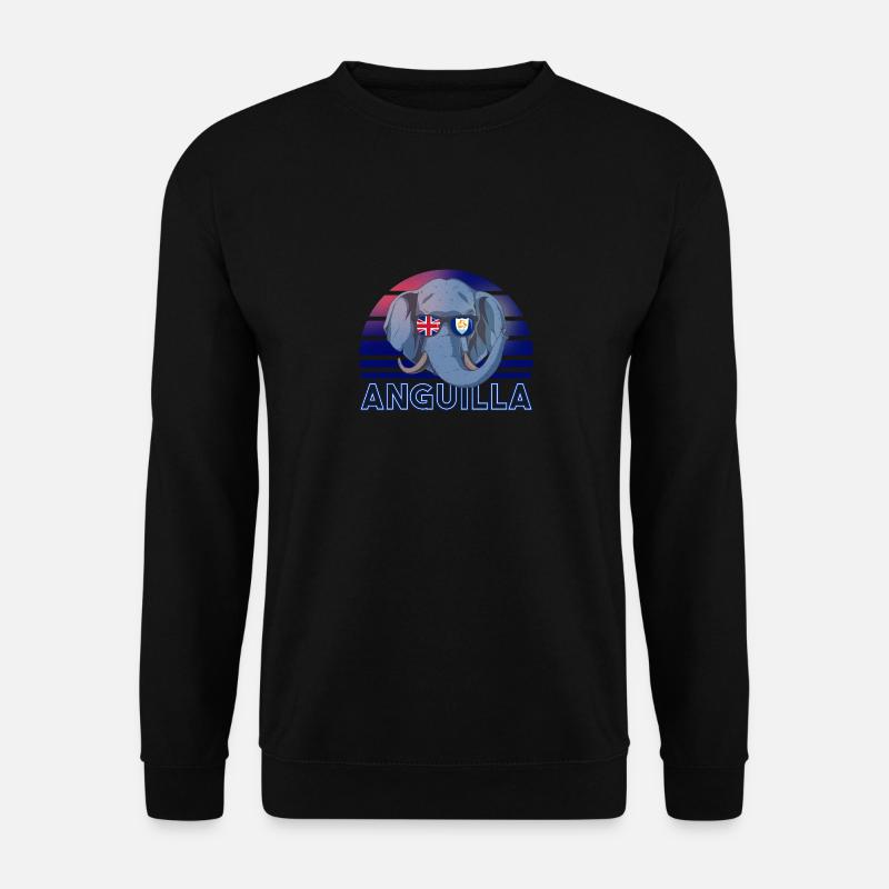 Anguilla - Unisex Pullover - Schwarz