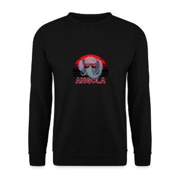Angola - Unisex Sweatshirt - black - Front - Alina (178cm) & Michal (187cm)