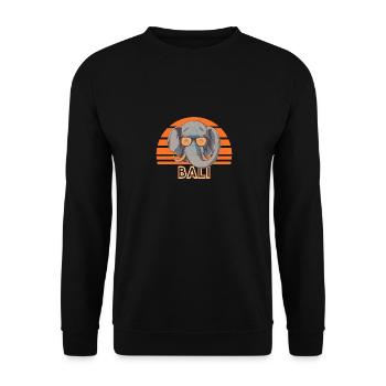Bali - Unisex Sweatshirt - black - Front - Alina (178cm) & Michal (187cm)
