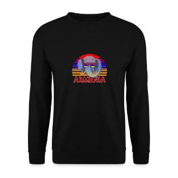 Armenien - Unisex Pullover - Schwarz - Vorne - Alina (178cm) & Michal (187cm)