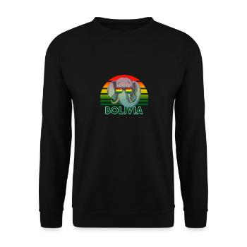 Bolivien - Unisex Pullover - Schwarz - Vorne - Alina (178cm) & Michal (187cm)