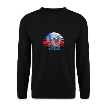 Chile - Unisex Pullover - Schwarz - Vorne - Alina (178cm) & Michal (187cm)