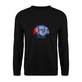 Kuba - Unisex Pullover - Schwarz - Vorne - Alina (178cm) & Michal (187cm)