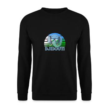 Dschibuti - Unisex Pullover - Schwarz - Vorne - Alina (178cm) & Michal (187cm)