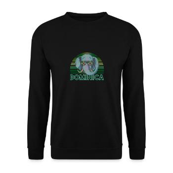 Dominica - Unisex Sweatshirt - black - Front - Alina (178cm) & Michal (187cm)
