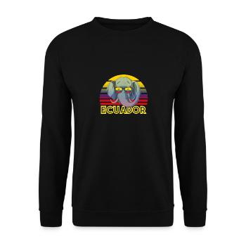 Ecuador - Unisex Pullover - Schwarz - Vorne - Alina (178cm) & Michal (187cm)