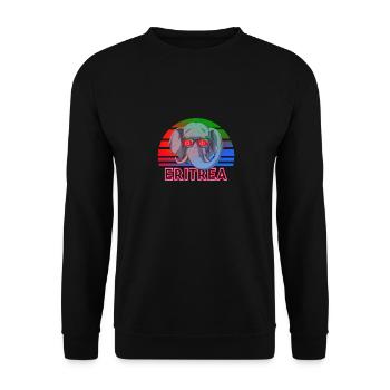 Eritrea - Unisex Pullover - Schwarz - Vorne - Alina (178cm) & Michal (187cm)