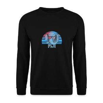 Fiji - Unisex Sweatshirt - black - Front - Alina (178cm) & Michal (187cm)