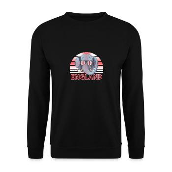 England - Unisex Sweatshirt - black - Front - Alina (178cm) & Michal (187cm)