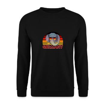 Germany - Unisex Sweatshirt - black - Front - Alina (178cm) & Michal (187cm)