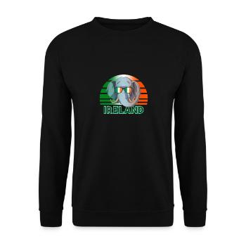 Irlande - Sweat-shirt Unisexe - noir - Devant - Alina (178cm) & Michal (187cm)