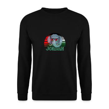 Jordanie - Sweat-shirt Unisexe - noir - Devant - Alina (178cm) & Michal (187cm)
