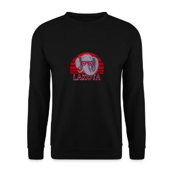 Lakota - Unisex Sweatshirt - black - Front - Alina (178cm) & Michal (187cm)