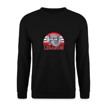 Libanon - Unisex Pullover - Schwarz - Vorne - Alina (178cm) & Michal (187cm)