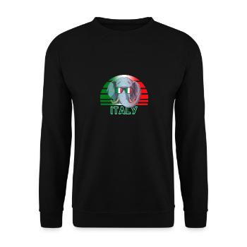 Italie - Sweat-shirt Unisexe - noir - Devant - Alina (178cm) & Michal (187cm)