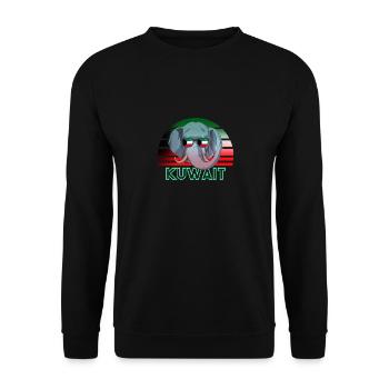 Kuwait - Unisex Pullover - Schwarz - Vorne - Alina (178cm) & Michal (187cm)