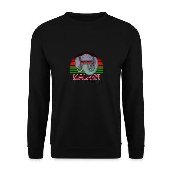 Malawi - Unisex Sweatshirt - black - Front - Alina (178cm) & Michal (187cm)