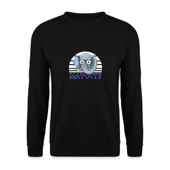 Mayotte - Unisex Sweatshirt - black - Front - Alina (178cm) & Michal (187cm)
