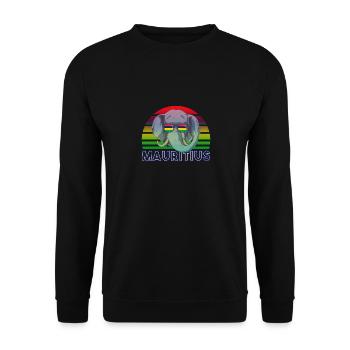 Mauritius - Unisex Sweatshirt - black - Front - Alina (178cm) & Michal (187cm)