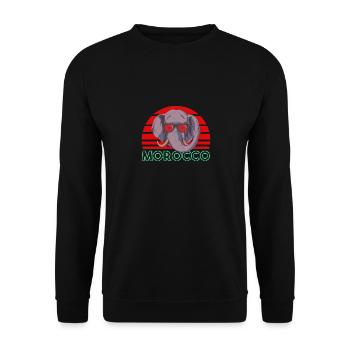 Morocco - Unisex Sweatshirt - black - Front - Alina (178cm) & Michal (187cm)