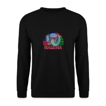 Namibia - Unisex Pullover - Schwarz - Vorne - Alina (178cm) & Michal (187cm)