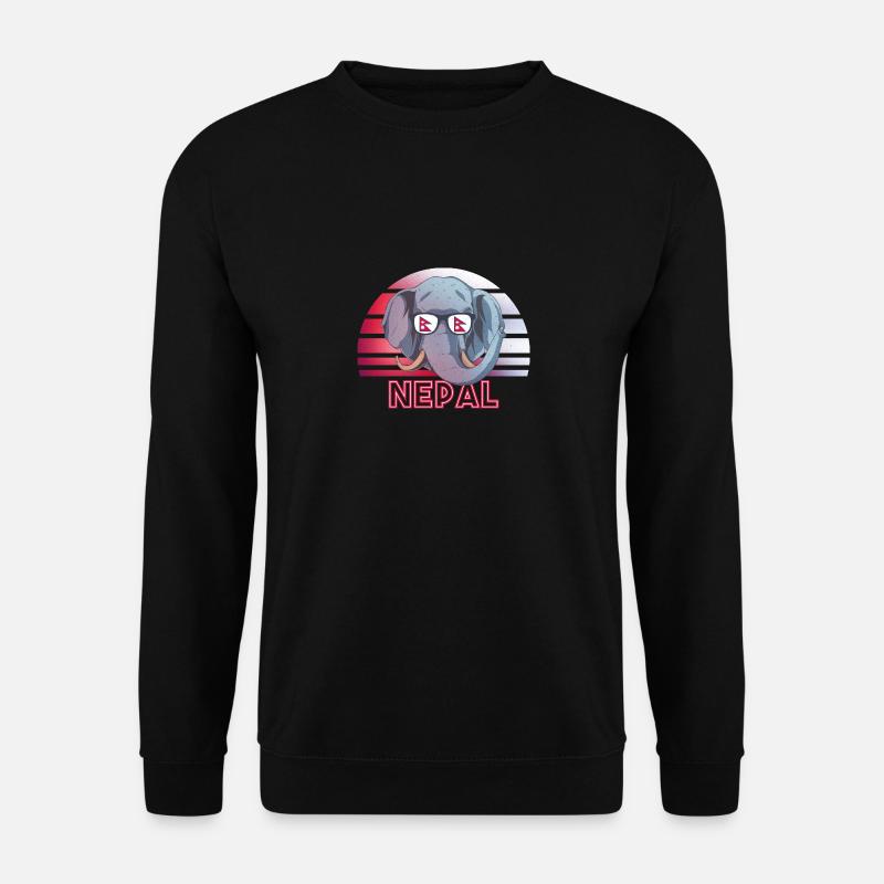 Nepal - Unisex Pullover - Schwarz