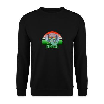 Niger - Unisex Sweatshirt - black - Front - Alina (178cm) & Michal (187cm)