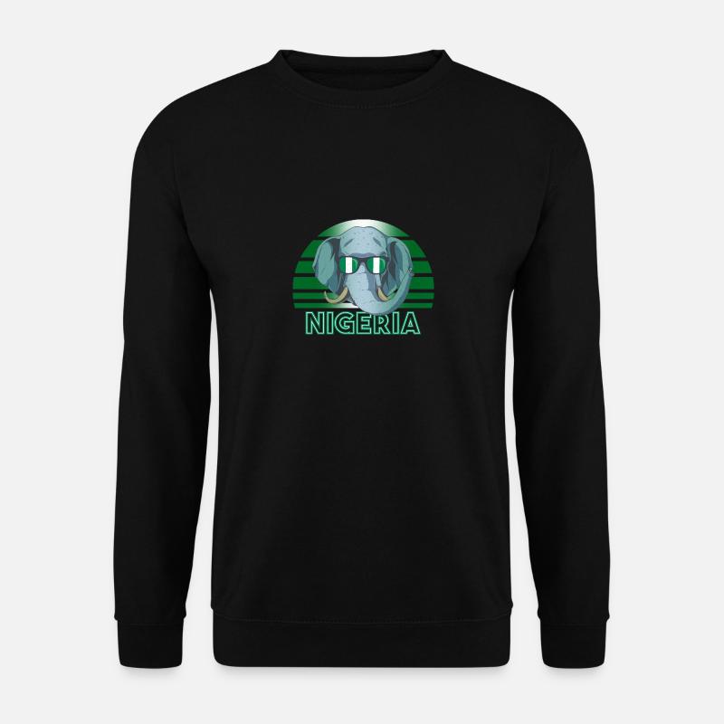 Nigeria - Unisex Pullover - Schwarz