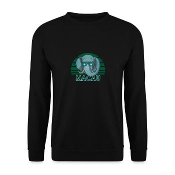 Macau - Unisex Pullover - Schwarz - Vorne - Alina (178cm) & Michal (187cm)