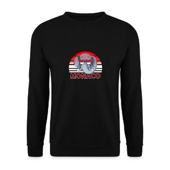 Monaco - Unisex Pullover - Schwarz - Vorne - Alina (178cm) & Michal (187cm)