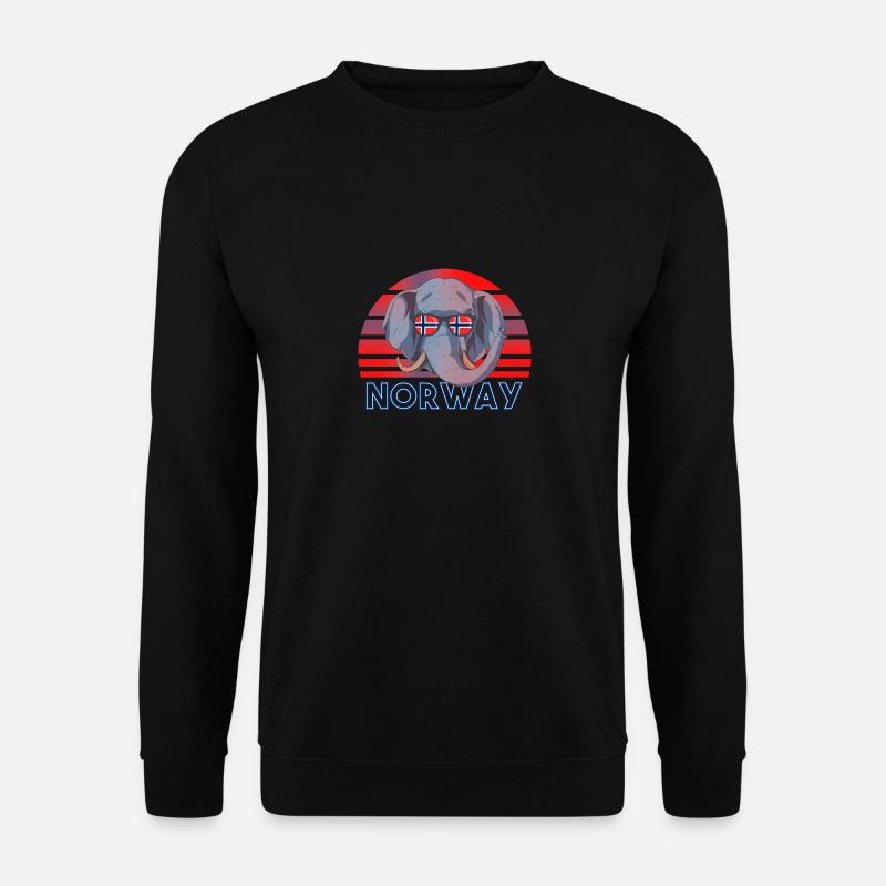 Norwegen - Unisex Pullover - Schwarz