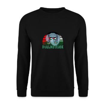 Palestine - Unisex Sweatshirt - black - Front - Alina (178cm) & Michal (187cm)