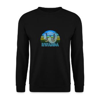 Ruanda - Unisex Pullover - Schwarz - Vorne - Alina (178cm) & Michal (187cm)