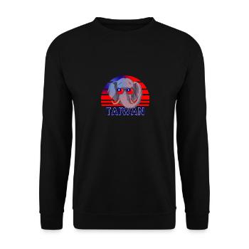 Taiwan - Unisex Sweatshirt - black - Front - Alina (178cm) & Michal (187cm)
