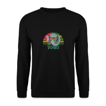 Togo - Sweat-shirt Unisexe - noir - Devant - Alina (178cm) & Michal (187cm)