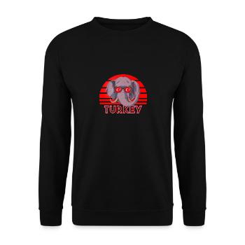 Turquie - Sweat-shirt Unisexe - noir - Devant - Alina (178cm) & Michal (187cm)