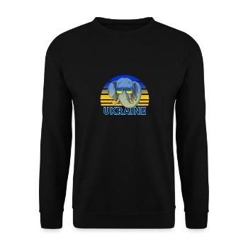Ukraine - Unisex Sweatshirt - black - Front - Alina (178cm) & Michal (187cm)