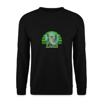 Zaire - Unisex Pullover - Schwarz - Vorne - Alina (178cm) & Michal (187cm)