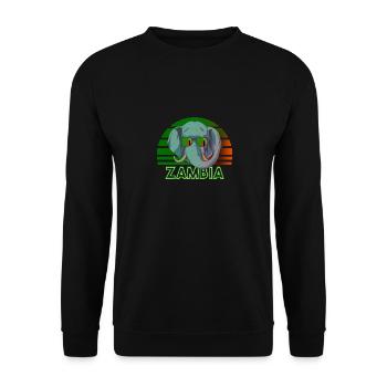 Sambia - Unisex Pullover - Schwarz - Vorne - Alina (178cm) & Michal (187cm)