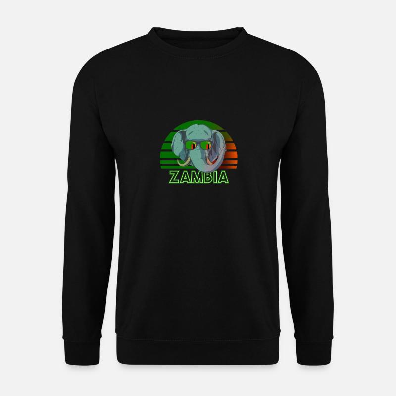 Sambia - Unisex Pullover - Schwarz