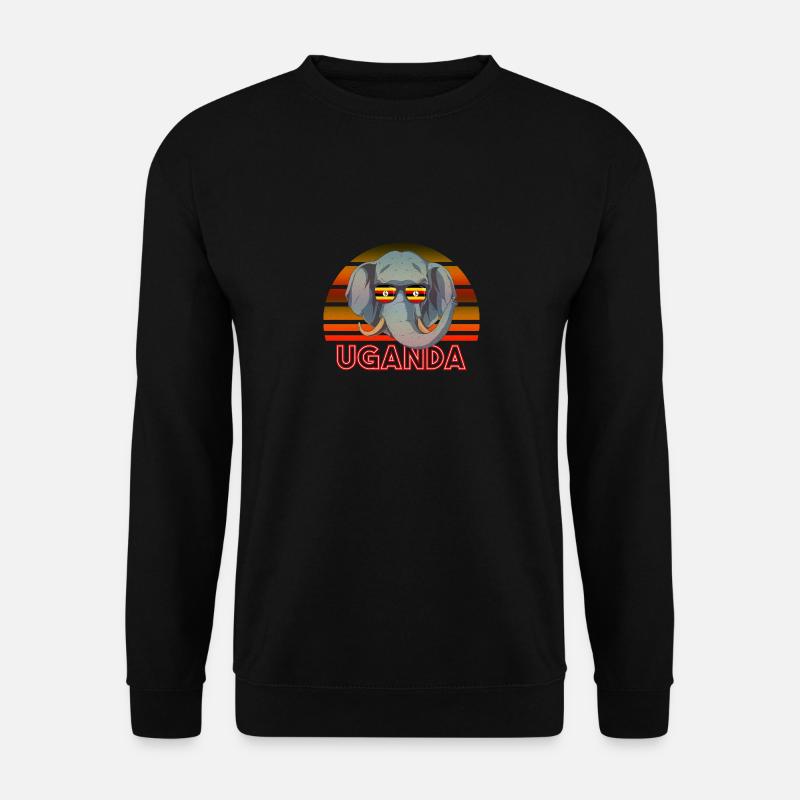Uganda - Unisex Pullover - Schwarz