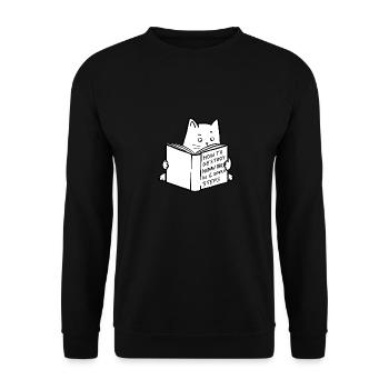 How to annihilate the human race - Unisex Sweatshirt - black - Front - Alina (178cm) & Michal (187cm)