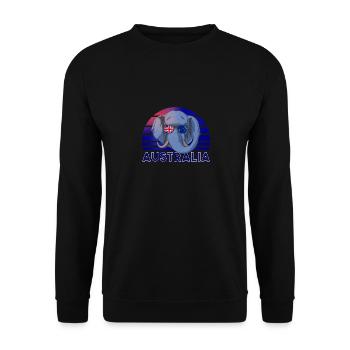 Australien - Unisex Pullover - Schwarz - Vorne - Alina (178cm) & Michal (187cm)