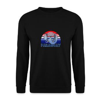 Paraguay - Unisex Pullover - Schwarz - Vorne - Alina (178cm) & Michal (187cm)