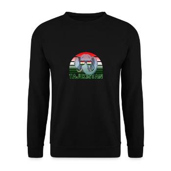 Tadjikistan - Sweat-shirt Unisexe - noir - Devant - Alina (178cm) & Michal (187cm)