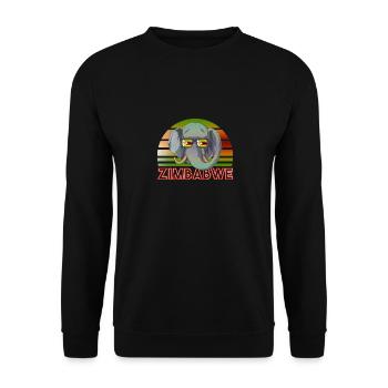 Zimbabwe - Sweat-shirt Unisexe - noir - Devant - Alina (178cm) & Michal (187cm)