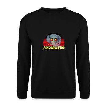 Aborigines - Unisex Pullover - Schwarz - Vorne - Alina (178cm) & Michal (187cm)