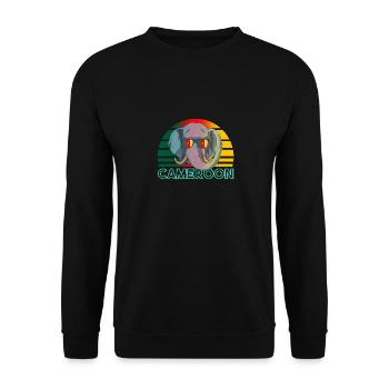 Cameroun - Sweat-shirt Unisexe - noir - Devant - Alina (178cm) & Michal (187cm)